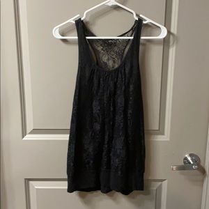 Express black lace shirt